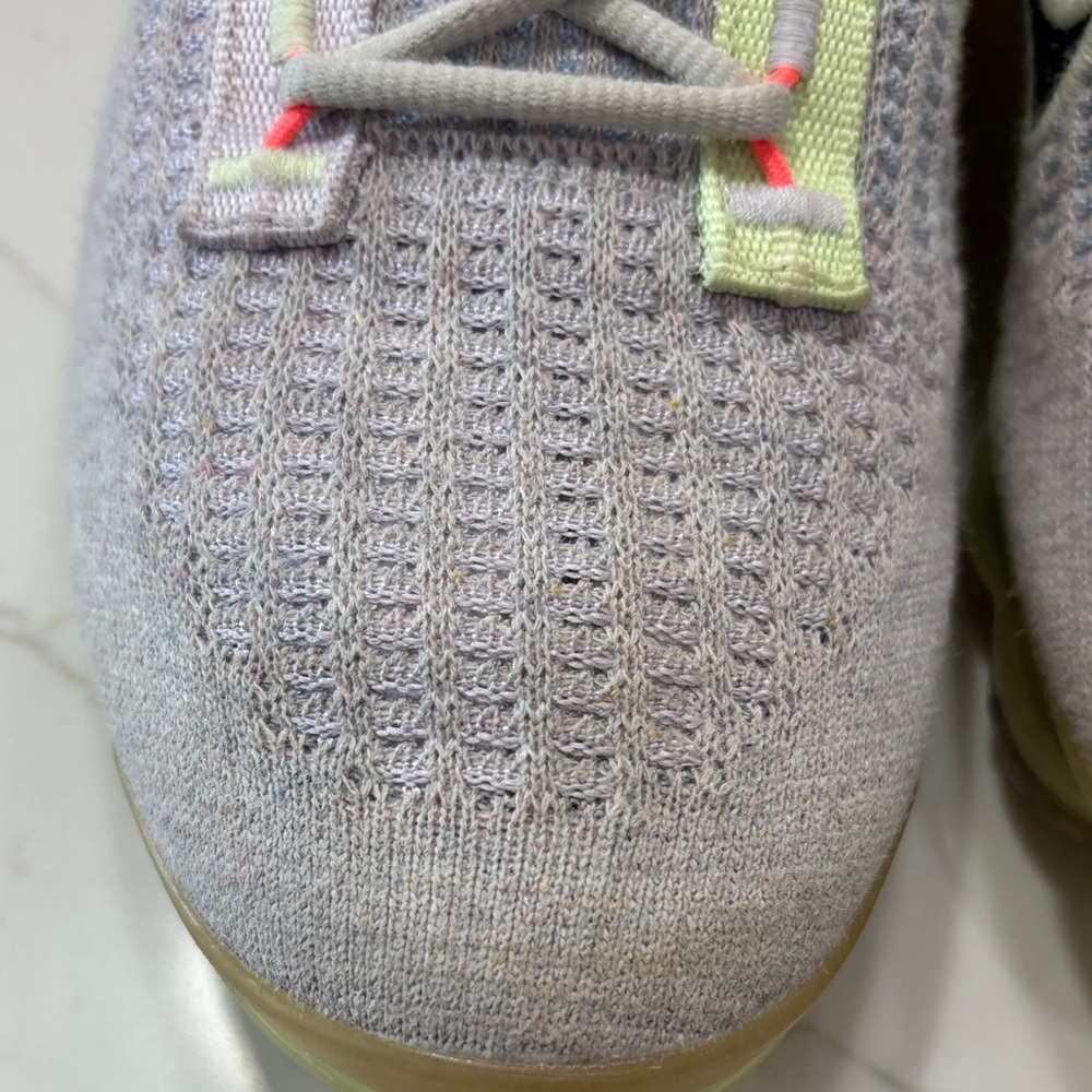 Nike Lavender and Lime Women's VaporMax Knit Sneakers - Picture 5 of 15
